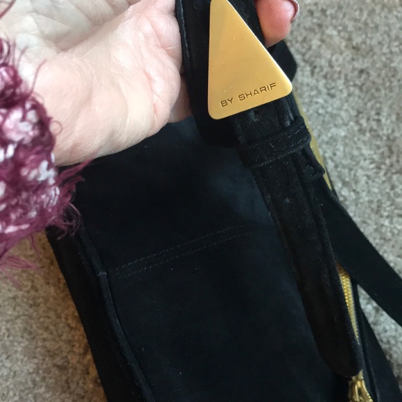 Vintage black suede bag - Picture 11 of 14